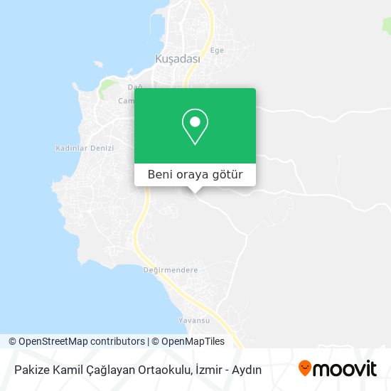 Pakize Kamil Çağlayan Ortaokulu harita