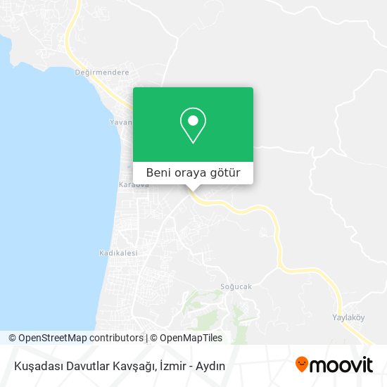 Kuşadası Davutlar Kavşağı harita