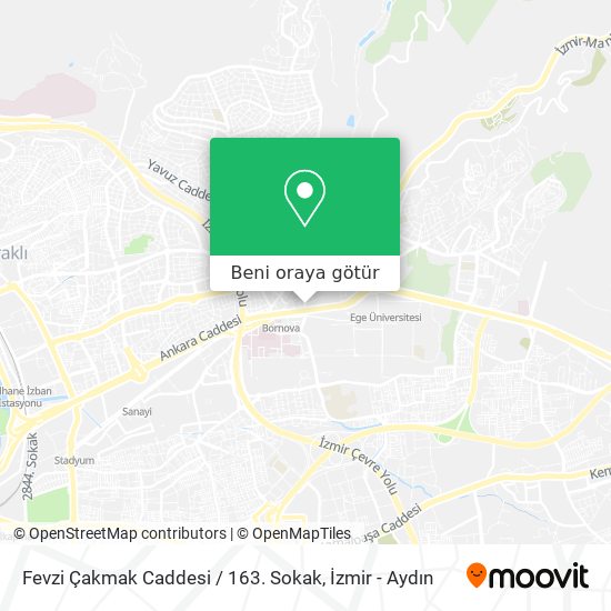 Fevzi Çakmak Caddesi / 163. Sokak harita