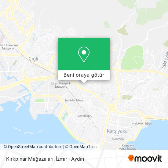 Kırkpınar Mağazaları harita