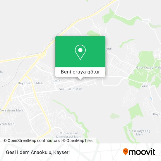 Gesi İldem Anaokulu harita