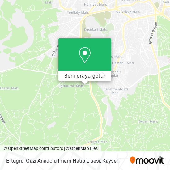 Ertuğrul Gazi Anadolu Imam Hatip Lisesi harita