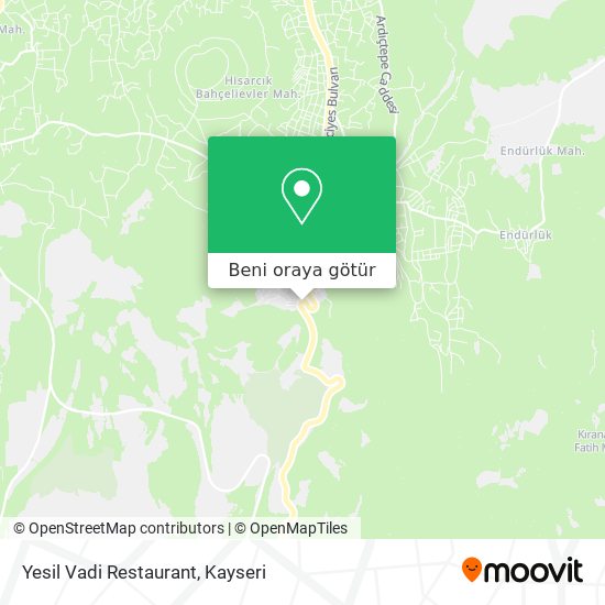 Yesil Vadi Restaurant harita