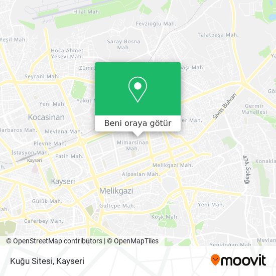 Kuğu Sitesi harita