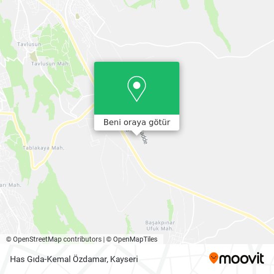 Has Gıda-Kemal Özdamar harita