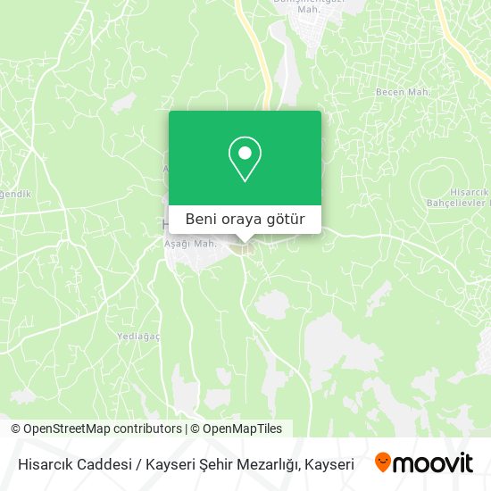 Hisarcık Caddesi / Kayseri Şehir Mezarlığı harita