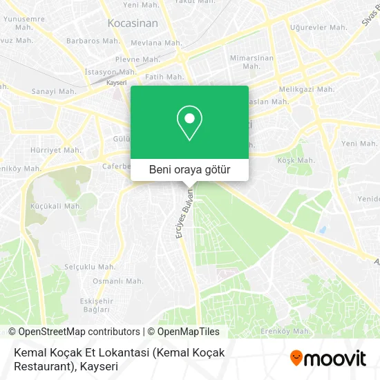 Kemal Koçak Et Lokantasi (Kemal Koçak Restaurant) harita