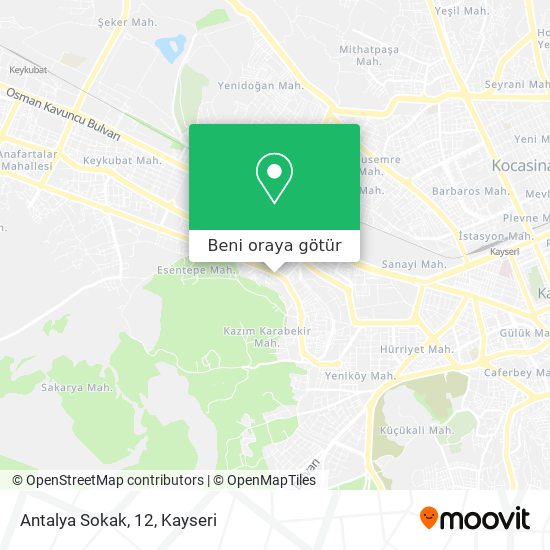 Antalya Sokak, 12 harita