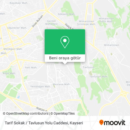 Tarif Sokak / Tavlusun Yolu Caddesi harita