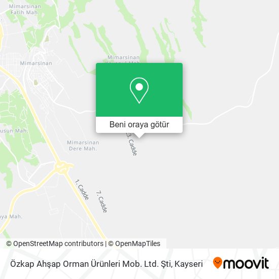 Özkap Ahşap Orman Ürünleri Mob. Ltd. Şti harita
