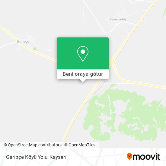 Garipçe Köyü Yolu harita