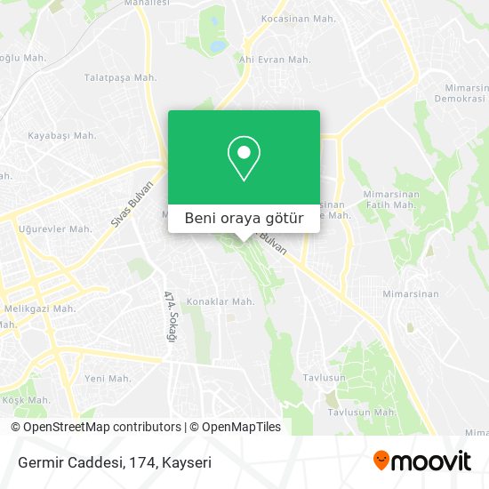 Germir Caddesi, 174 harita
