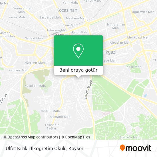 Ülfet Kızıklı İlköğretim Okulu harita