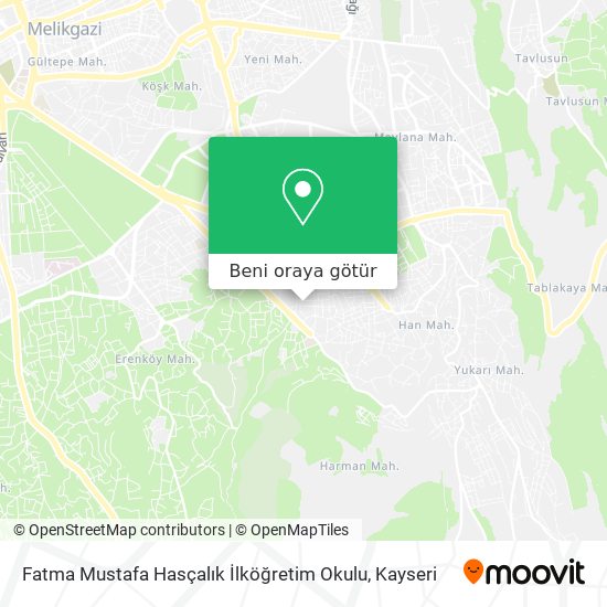 Fatma Mustafa Hasçalık İlköğretim Okulu harita