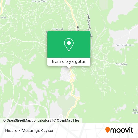 Hisarcık Mezarlığı harita