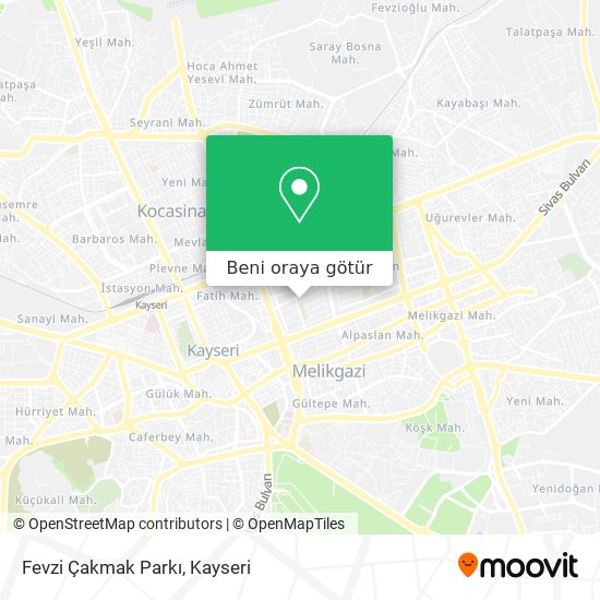 Fevzi Çakmak Parkı harita