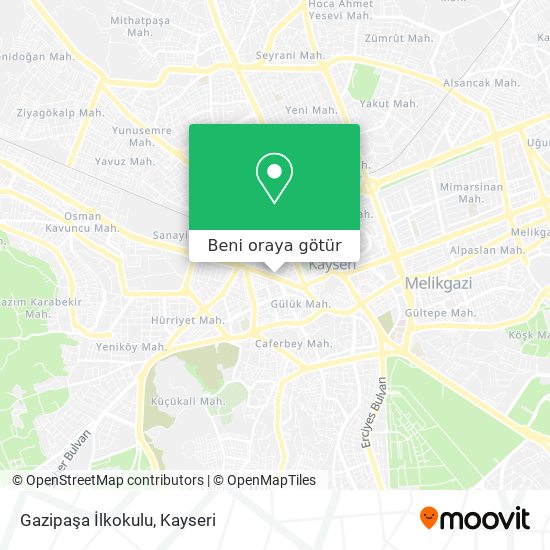 Gazipaşa İlkokulu harita
