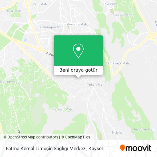 Fatma Kemal Timuçin Sağlığı Merkezi harita