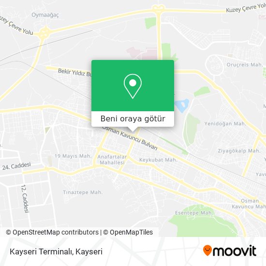 Kayseri Terminalı harita