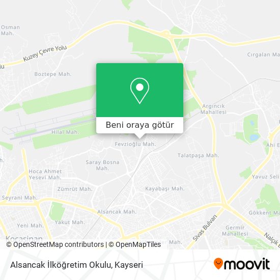 Alsancak İlköğretim Okulu harita