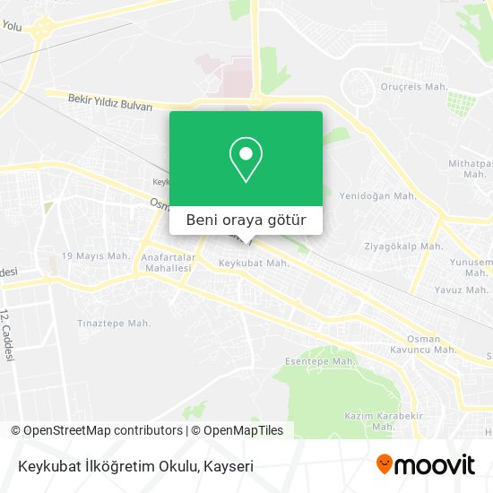 Keykubat İlköğretim Okulu harita