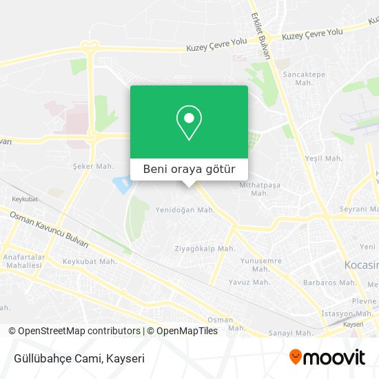 Güllübahçe Cami harita