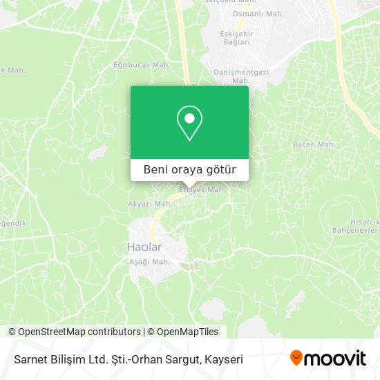 Sarnet Bilişim Ltd. Şti.-Orhan Sargut harita