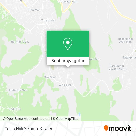 Talas Halı Yıkama harita