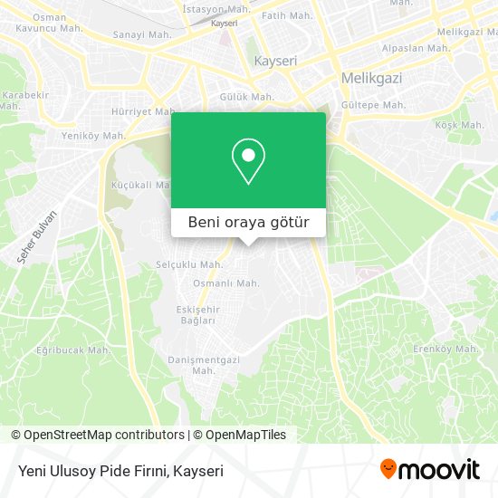 Yeni Ulusoy Pide Firıni harita