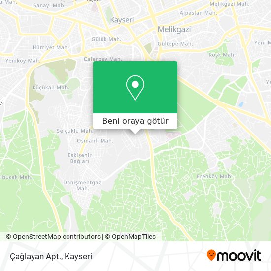 Çağlayan Apt. harita