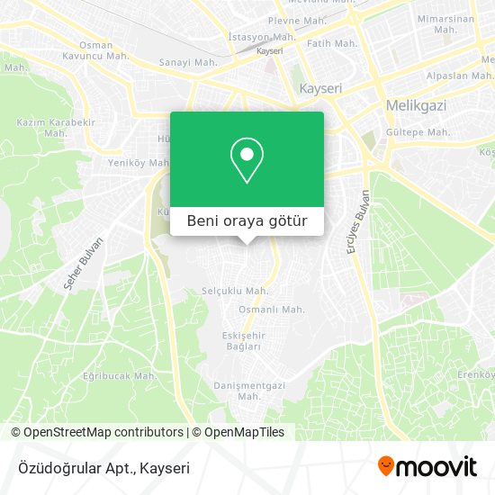 Özüdoğrular Apt. harita