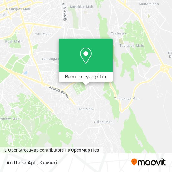 Anıttepe Apt. harita
