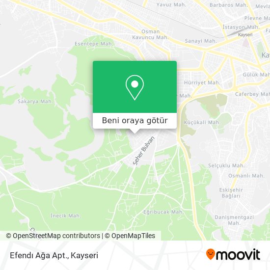 Efendı Ağa Apt. harita