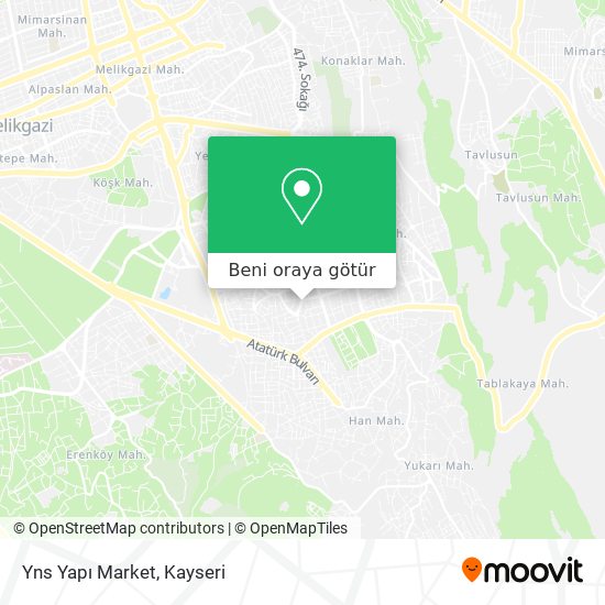 Yns Yapı Market harita