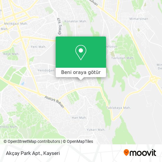 Akçay Park Apt. harita