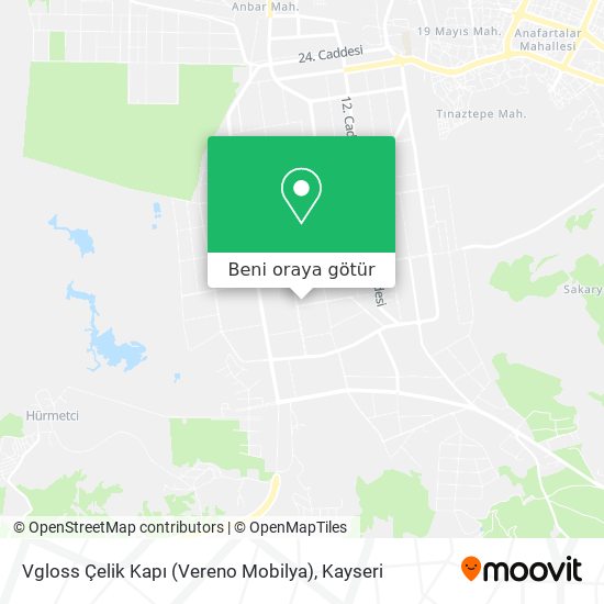 Vgloss Çelik Kapı (Vereno Mobilya) harita