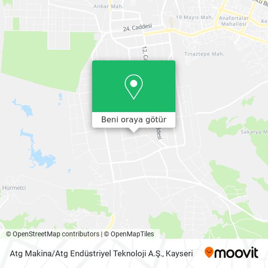 Atg Makina / Atg Endüstriyel Teknoloji A.Ş. harita