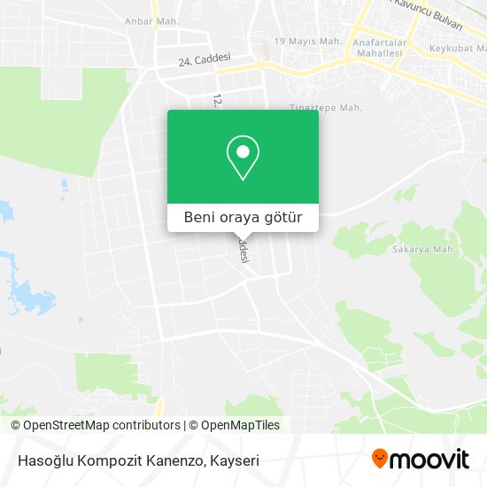 Hasoğlu Kompozit Kanenzo harita