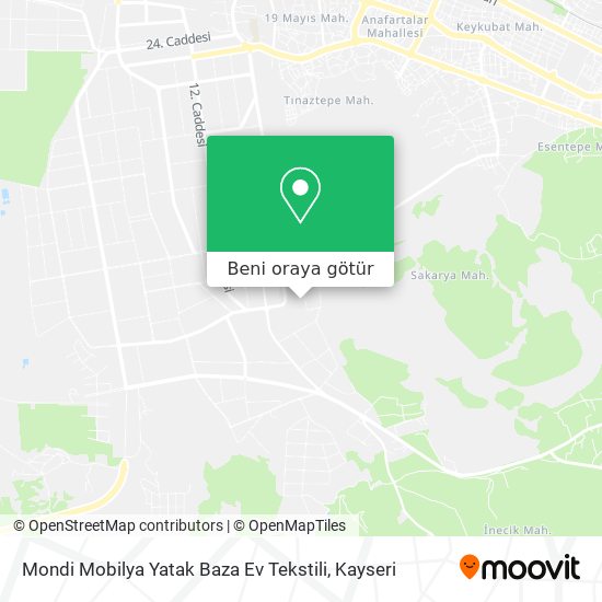 Mondi Mobilya Yatak Baza Ev Tekstili harita