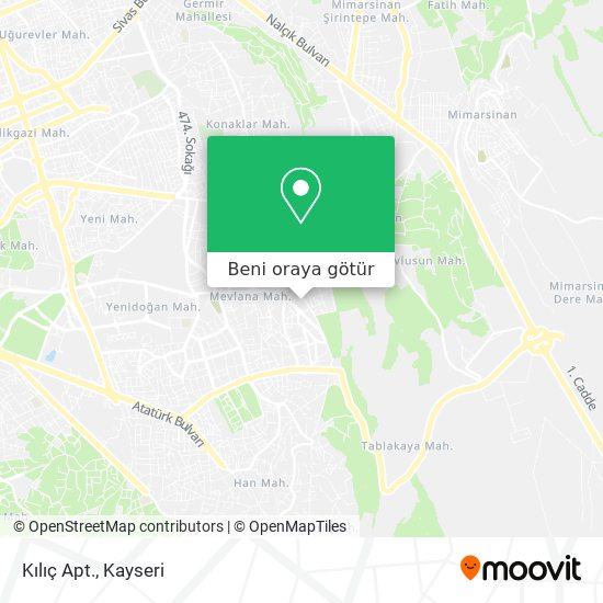 Kılıç Apt. harita