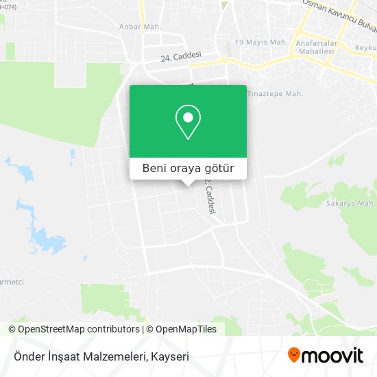Önder İnşaat Malzemeleri harita
