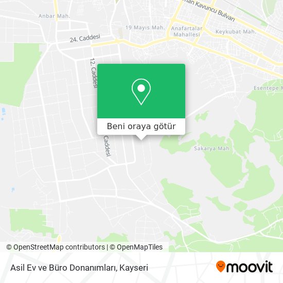 Asil Ev ve Büro Donanımları harita