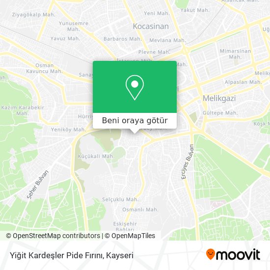 Yiğit Kardeşler Pide Fırını harita