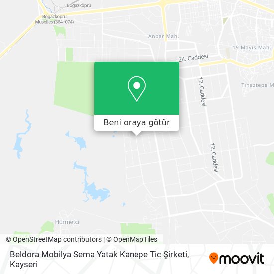 Beldora Mobilya Sema Yatak Kanepe Tic Şirketi harita