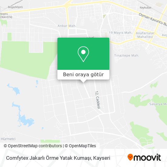 Comfytex Jakarlı Örme Yatak Kumaşı harita
