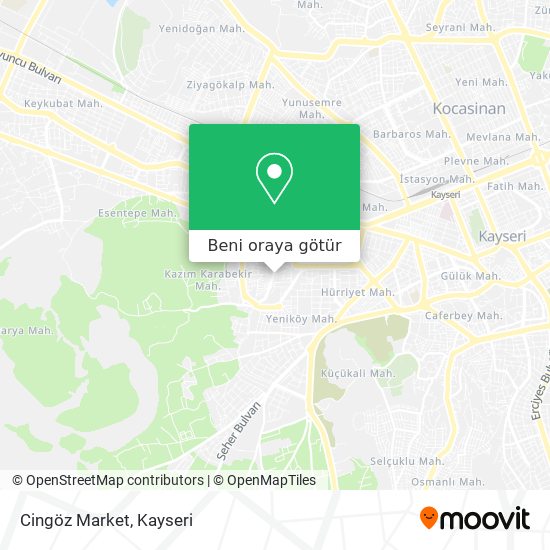 Cingöz Market harita