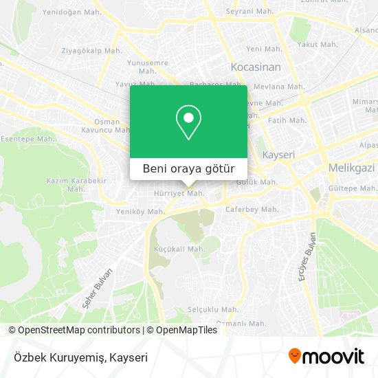 Özbek Kuruyemiş harita