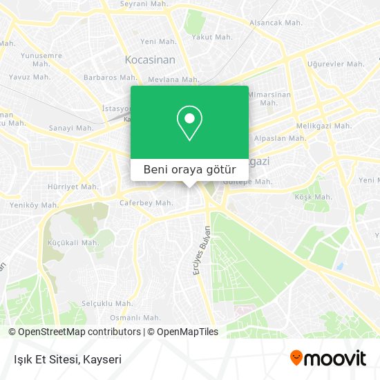 Işık Et Sitesi harita