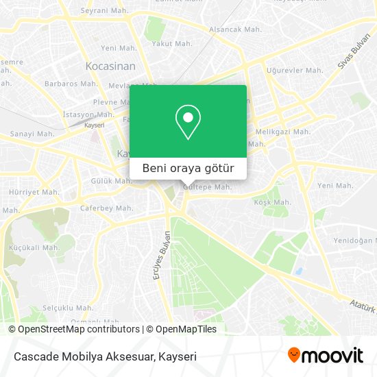 Cascade Mobilya Aksesuar harita