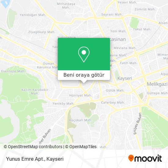 Yunus Emre Apt. harita